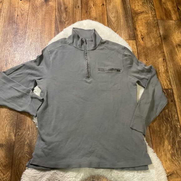 J. Crew 1/2 Zip Thermal Long Sleeve Shirt Men’s XLarge‎ Waffle Knit - Picture 1 of 10